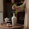 Elegant Ceramic Guanyin Vase: Zen-Inspired Shoulder Vase for Flowers and Ornaments