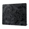 Tapis de Souris en Verre Vrac Gaming XXL Tapis de Bureau Antidérapant Imperméable Base en Caoutchouc Antidérapante Noir Vitesse Précision