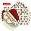6pcs Festive Santa Claus Christmas Placemats - 12x18 Inch, Hand-Drawn Design, Polyester, Washable, Ideal for Holiday Dining & Party Decor, Christm