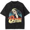 From The Vintage Washed Print T Shirt Men Davids Bowied Vintage Cotton T-Shirts Summer O Neck Leisure Tees Clothes