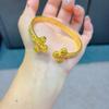 Double Cross Vajra Open Bracelet Women's Light Luxury and High-end Bracelet