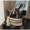 Large capacity straw woven bag new woven bag shoulder armpit bag leisure seaside vacation beach bag