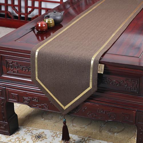 Neue Chinesische Zen Stil Tisch Flagge Wohnzimmer Massivholz Tee Tisch Flagge Esstisch TV Schrank Abdeckung Tuch Tischdecke