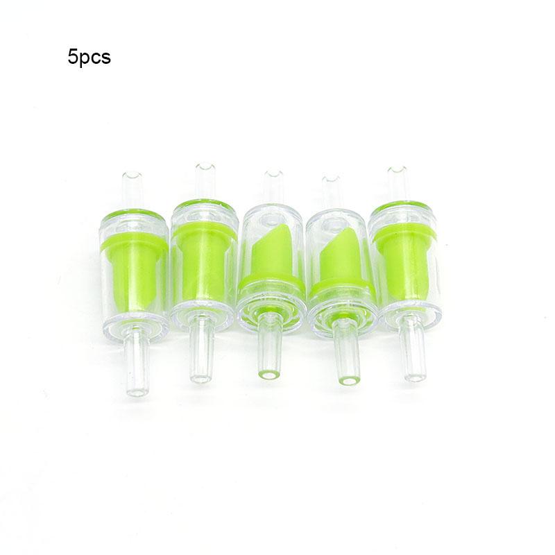 

5pcs Green Aquarium Air Pump Check Valve Fish Tank One Way Non-Return Check Valve Aquarium Co2 System Air Pump