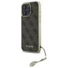 Guess Guhcp16Lgf4Gbr Iphone 16 Pro 6.3 Brązowy/Brown Hardcase 4G Kolekcja Zawieszek