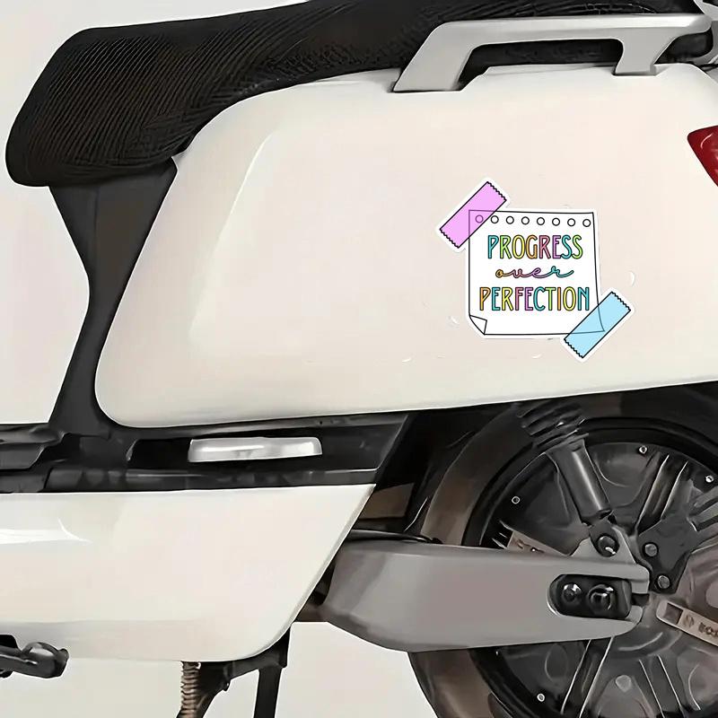 Progress Over Perfection Sticker, Motivational Sticker, Teacher Sticker, Mental Health Sticker, Sticky Note, Laptop Decal, Vinyl Sticker