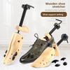Pine Wood Shoe Expander, Men's and Women's Adjustable Wooden Shoe Support, Shoe Last, Leather Shoe Boot Setting Shoes, Enlarged Wooden Shoe Support