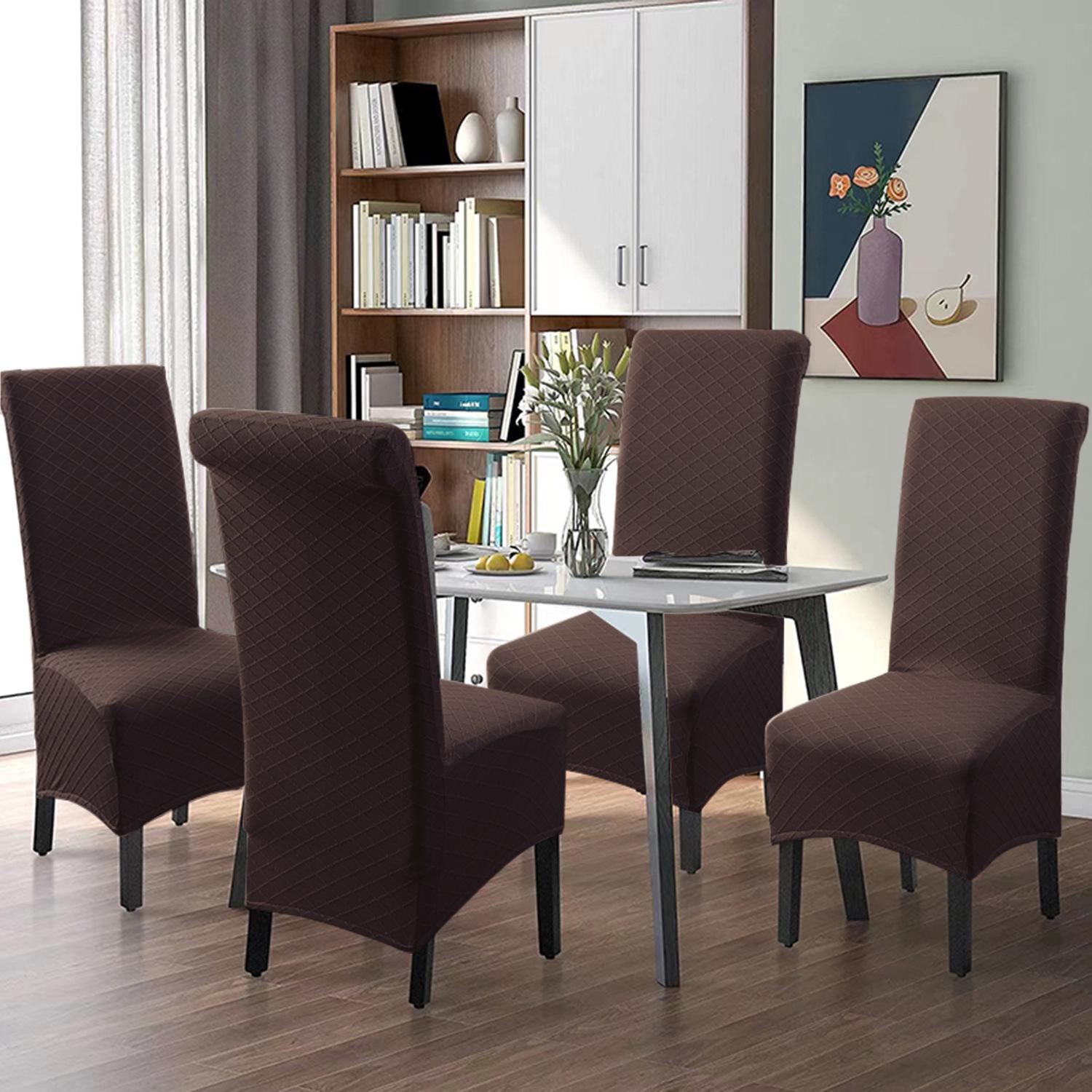 

Чехол для стула Diamond Jacquard с водонепроницаемым узором и большим размером, цельный эластичный водонепроницаемый чехол для стула, чехол для банкетного стула в отеле 38*18*4 cm