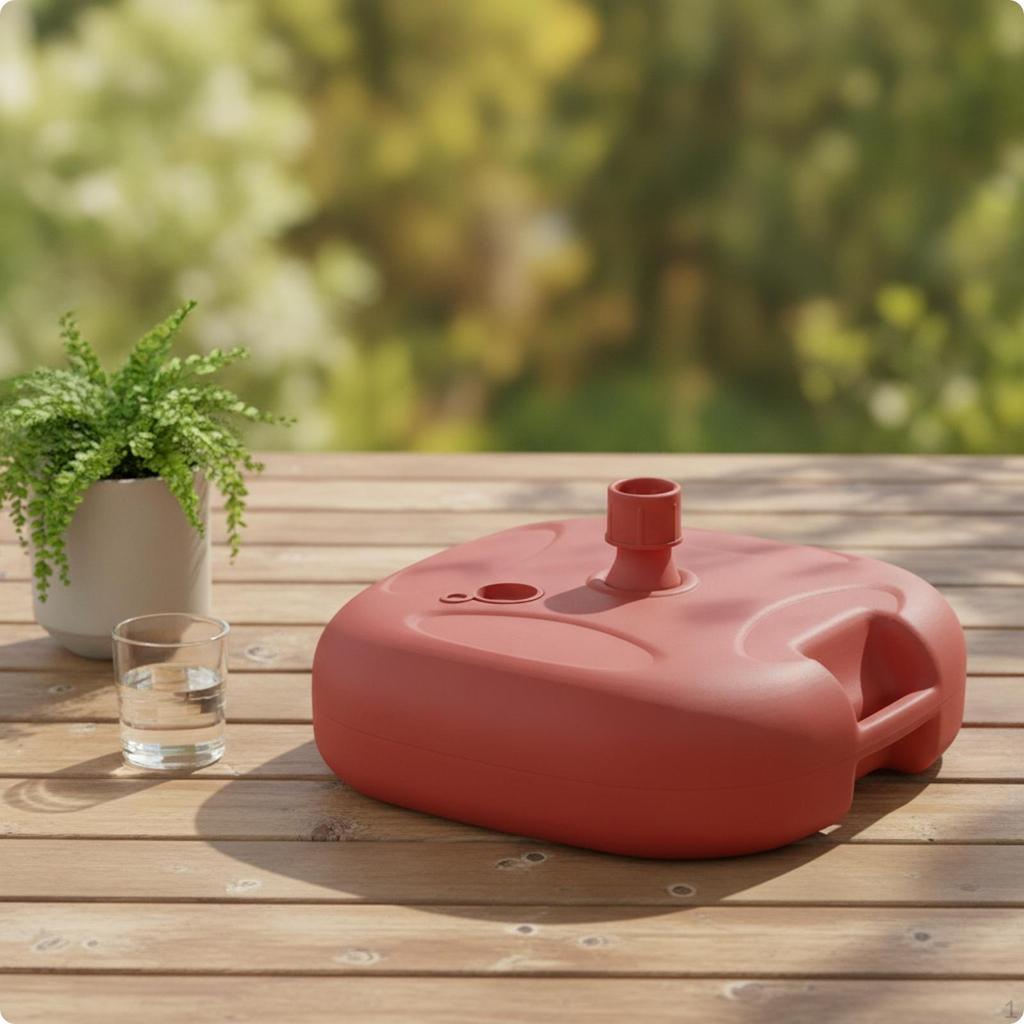 Umbrella Base with Fillable Tank Rustproof Patio Portable Hardware for Homeowners,