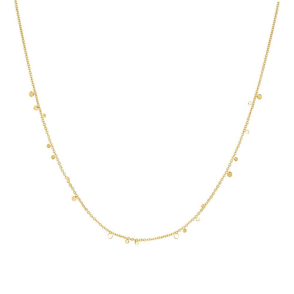 

Mini Disc Drop Stacking 925 Silver Necklace N063-02G