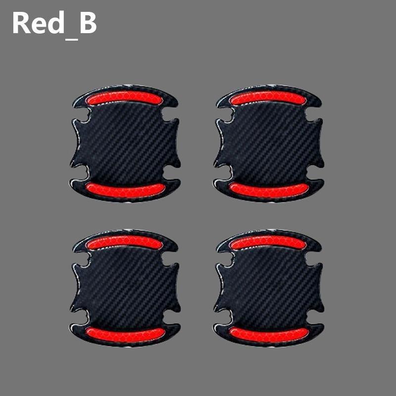 4PCS Car Door Reflective 3D Universal Decal Tape Open Stickers Warning Mark Night Driving Safety Lighting Luminous Decor Auto Door Stickers