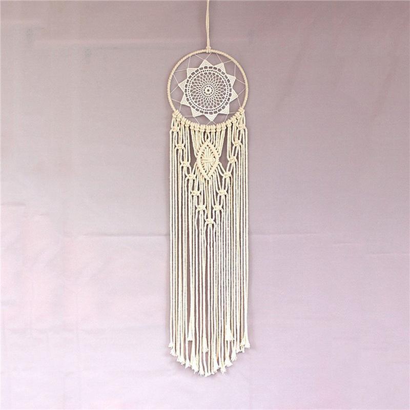 2X Hand Woven Dreamcatcher Circle Macrame Kit Macrame Wall Hanging Supplies Craft Macrame Wall Hanging Supplies
