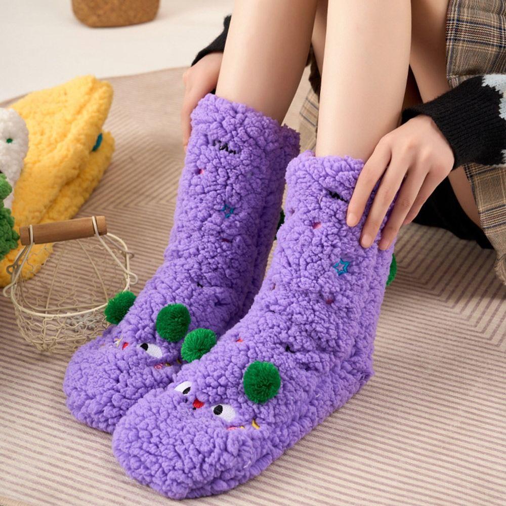 Thickened Floor Socks Lambswool Stockings Cute Socks  Female