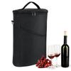 Portable Wine Cooler Bag Insulated Thermal Carrier for 2 Bottles Wine Outdoor Party Travel Portable Wine Tote Bag