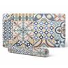 Durable Non-Slip Mat for Desk Top Retro Tile Patterns 100X50 Cm