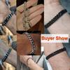 Vnox 18cm/20cm/22cm Stainless Steel Bold Cuban Bracelets for Men Women,6mm/8mm/10mm/12mm Width Miami Curb Links Wristband Gift