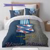 Name Custom Heerenveen Pattern Bedding Set Quilt Cover Pillowcase Home Decor Gift (1 * Duvet Cover + 2 * Pillowcase, Without Core)