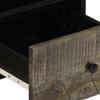 Szafka Rtv Jasnoszara 70X33,5X46 Cm Drewno Lite Mango