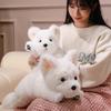 Kreslený plyšový pes West Highland White Terrier, roztomilá měkká plyšová zvířátko panenka, pes, domácí dekorace, dárky pro přítele