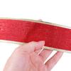 Christmas Wired Edge Ribbons Wrapping Ribbon Roll for Gift Wraping DIY Webbing Hair Bows Fabric Decorative Ribbons 2m