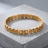 Heren RVS 5-delige schakelarmband voor Man Vrouw Sieraden Waterdicht Cadeaus Armbanden 8MM Breedte Horlogeband Stijl