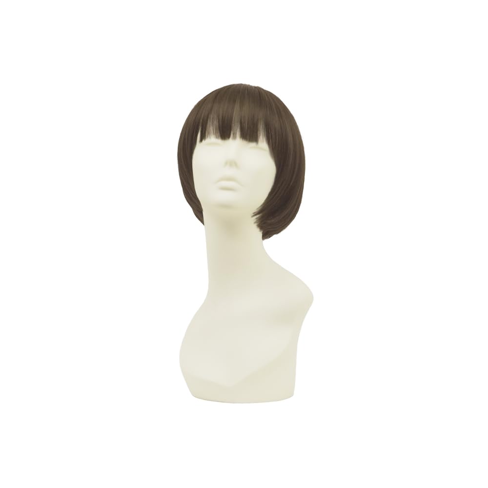 

BACKYARD FAMILY Priscilla Hat Wig, Relax Round Mushroom, BO-05, TDB/Heat-Resistant Dark Brown