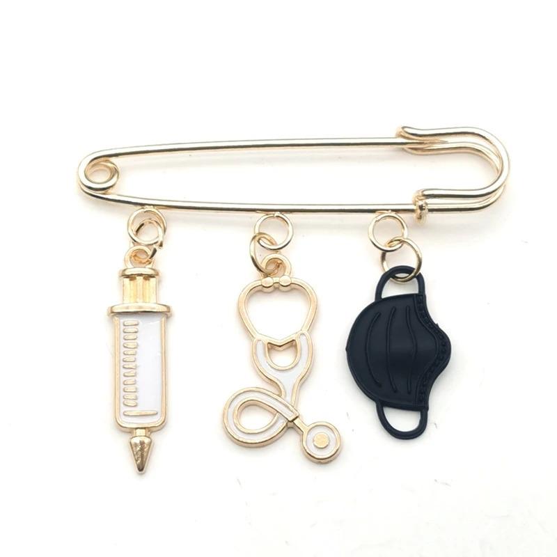 Medical Staff Multi-accessory Brooch: Nurse & Doctor Pin for Clothing