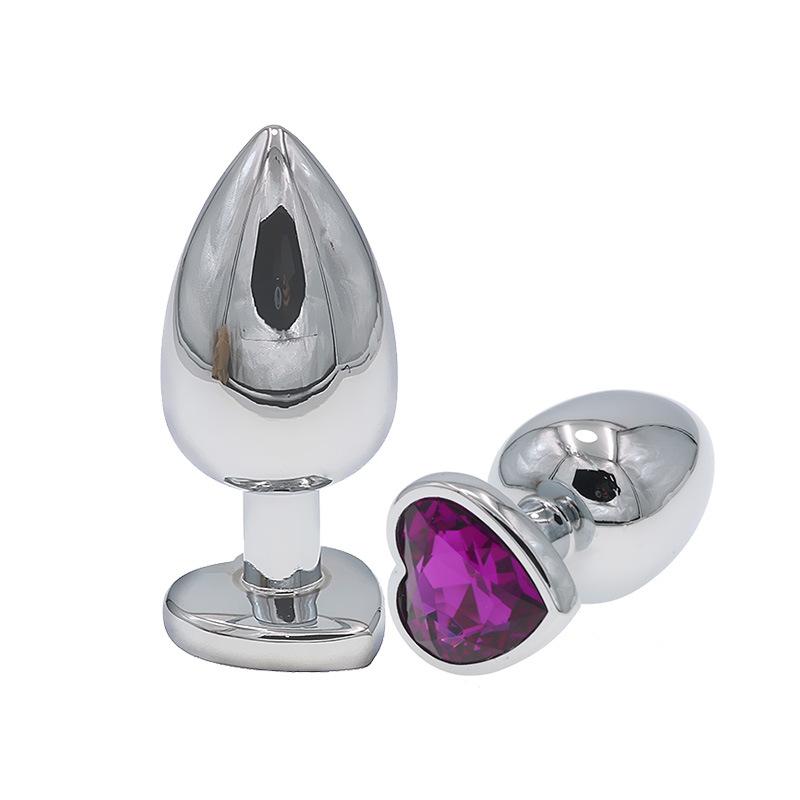 Metal Heart-Shaped Sex Product Chrysanthemum Sex Toys Anal Tools Adult Toys Adult Supplies