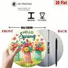 Spring Flower Jar Round Metal Wall Art Aluminum Floral Sign Home Decor Graduation Gift