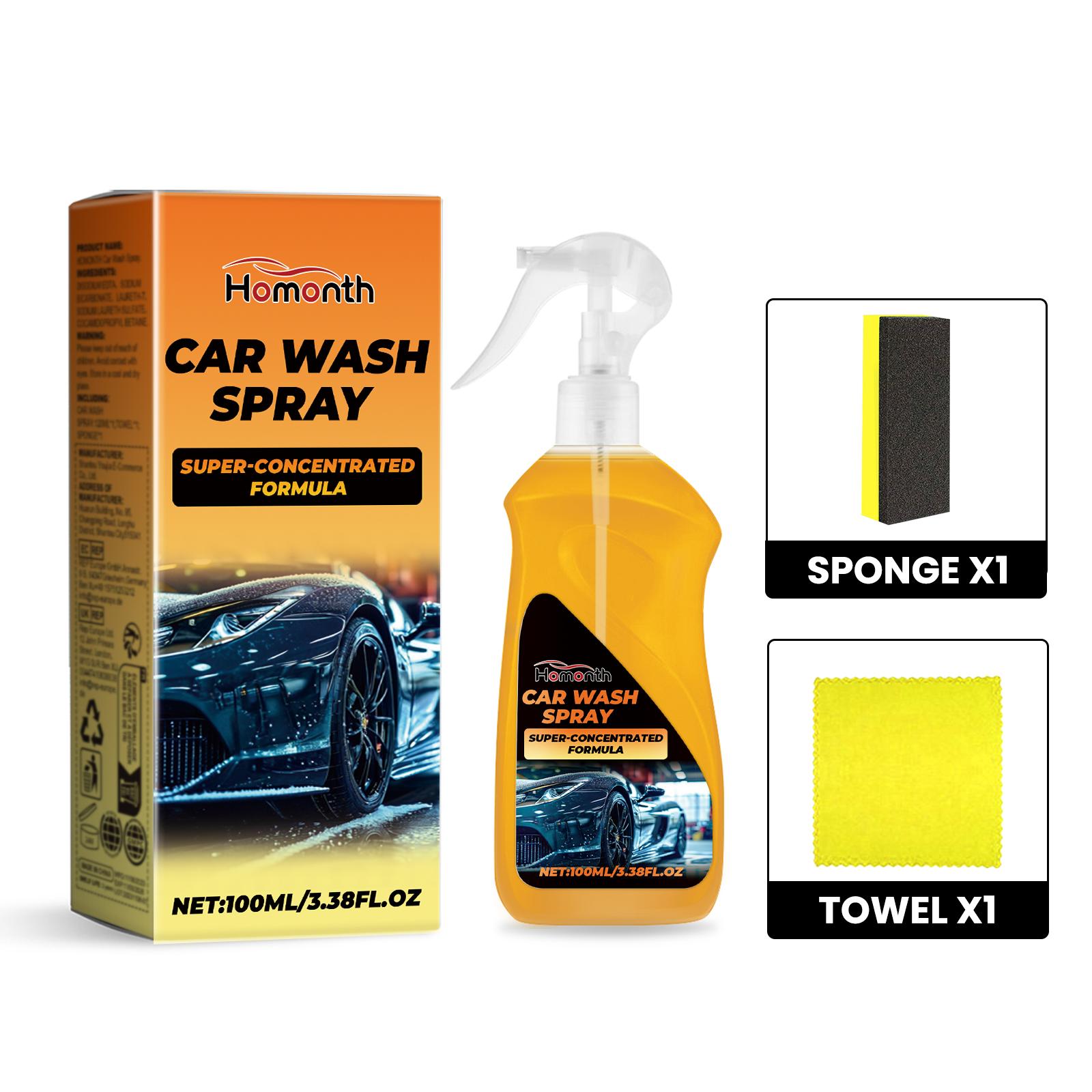 

Homonth Powerful Car Wash Liquid | High-Efficiency Car Cleaner | Body, Tire & Rim Cleaning | Auto Detergent