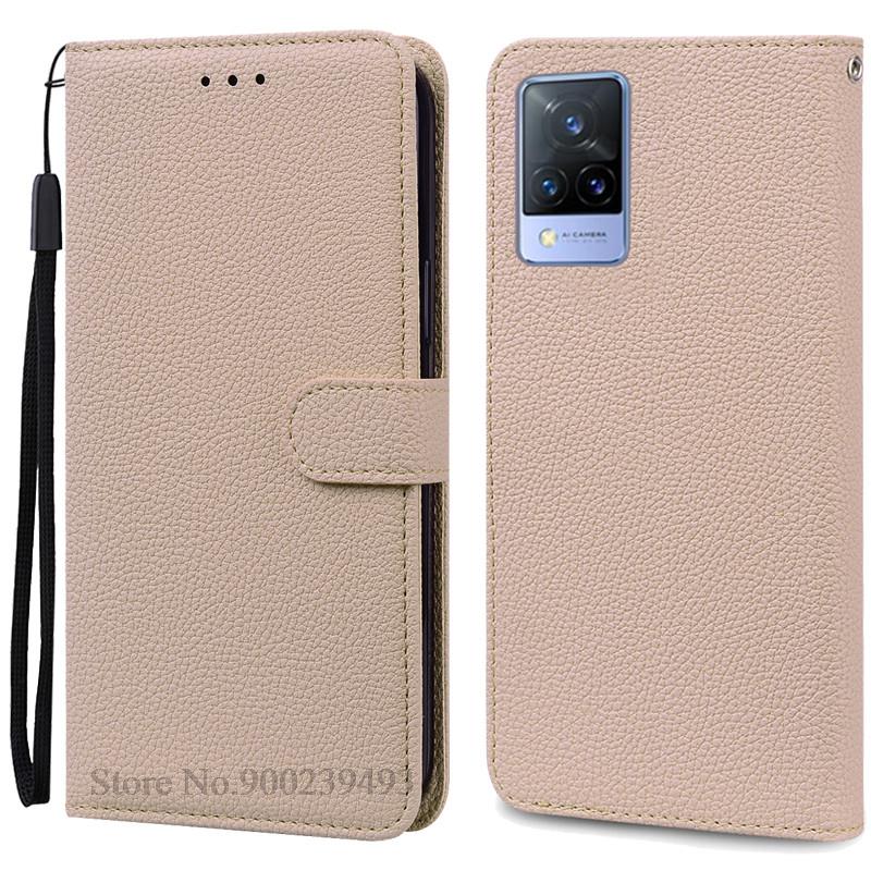 Pro Vivo V21 Pouzdro Silikonové Peněženkové Vyklápěcí Pouzdro na Telefon pro Vivo V2050 V2066 V2108 VivoV21 Kožené Pouzdro Coque pro Vivo V21 5G Fundas