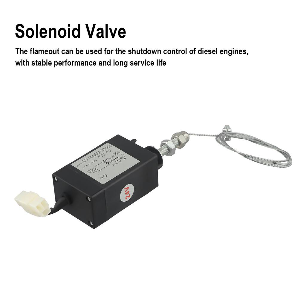 Flameout Device Open Stop Controller Built-in Protection Switch Long Service Life Exquisite Structure For Diesel Engine
