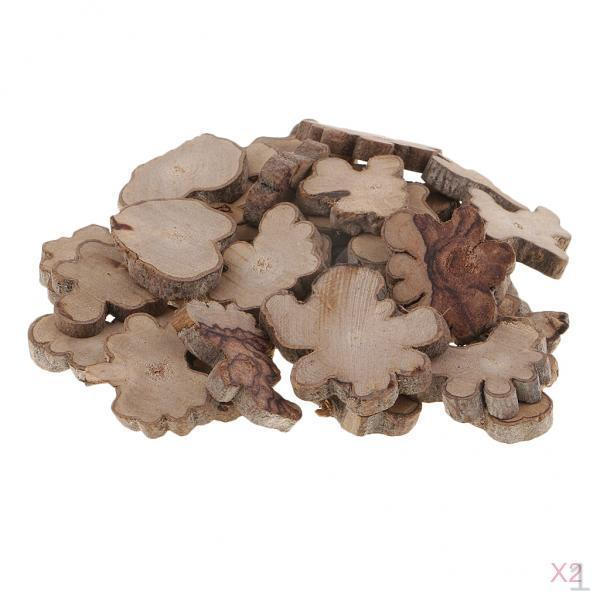 

60 штук неровных спилов дерева для свадебного домашнего декора