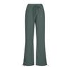 Damenhose, lässig, locker, hohe Taille, Baumwolle, Leinen, weites Bein, lange Hose mit Taschen
