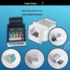 Cat6 RJ45 Gigabit Ethernet Tool-Free Network Jack and Socket with Integrated Cabling Plug.