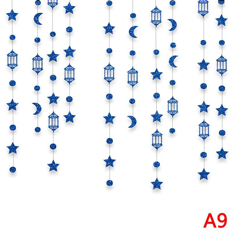 

Сделай сам Домашний декор Ид Мубарак Баннеры Украшения Рамадан Карим Подвесная гирлянда Ислам Мусульманская Подвесная лента Вымпел A9