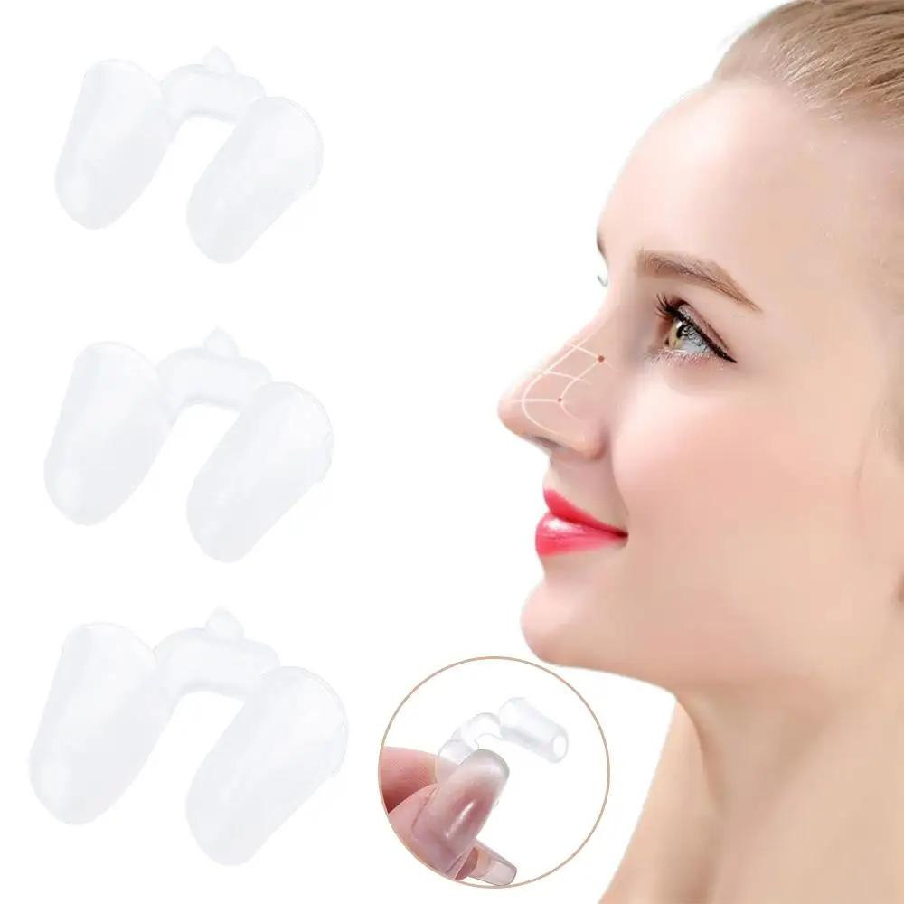 Postoperative Silica Gel Nose Clips Rhinoplasty Silicone Shaping Nostril Support Shaping Adjust Crooked Nose Correction Fixators