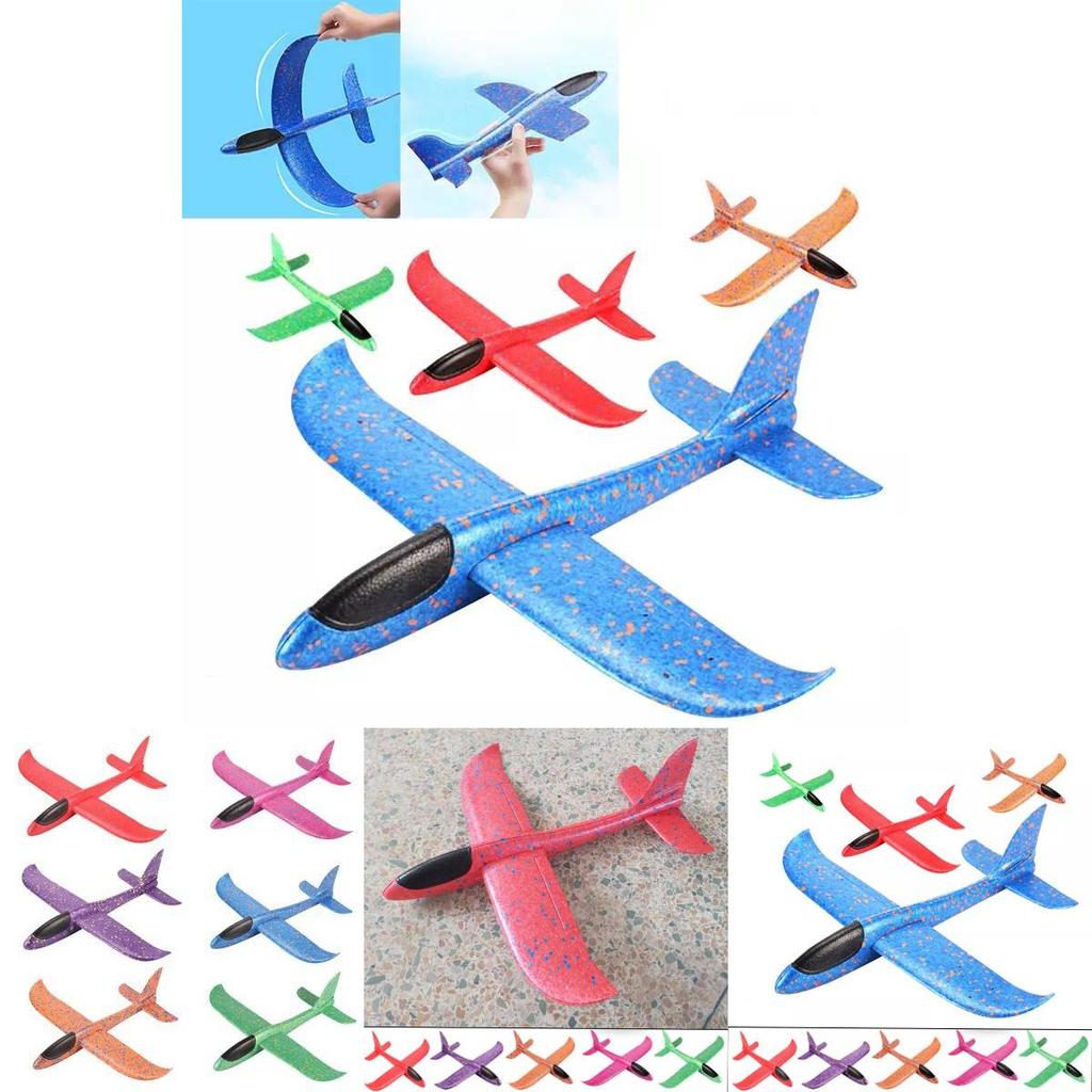 Colorful Non-electric Hand-throw Glider Foam Airplane Toy For Kids
