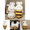Bee Bunny Plush Toy For Girls With Pp Cotton Filling Cute Rabbit Gift For Kid