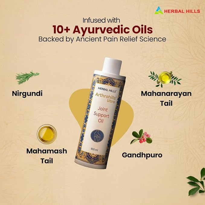 Joint Oil for Knee, Back, Shoulder & Muscle Stiffness, Fast-Absorbing, Non-Greasy Formula - 100ml (Pack of 1)