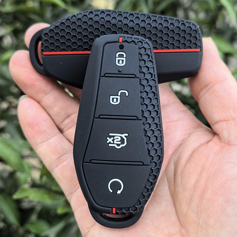 Silicone Car Remote Key Cover Bag Case Keychain For Byd Atto 3 Han Ev Dolphin Song Pro Max Tang Dm Yuan Dolphin E2 Qin Plus