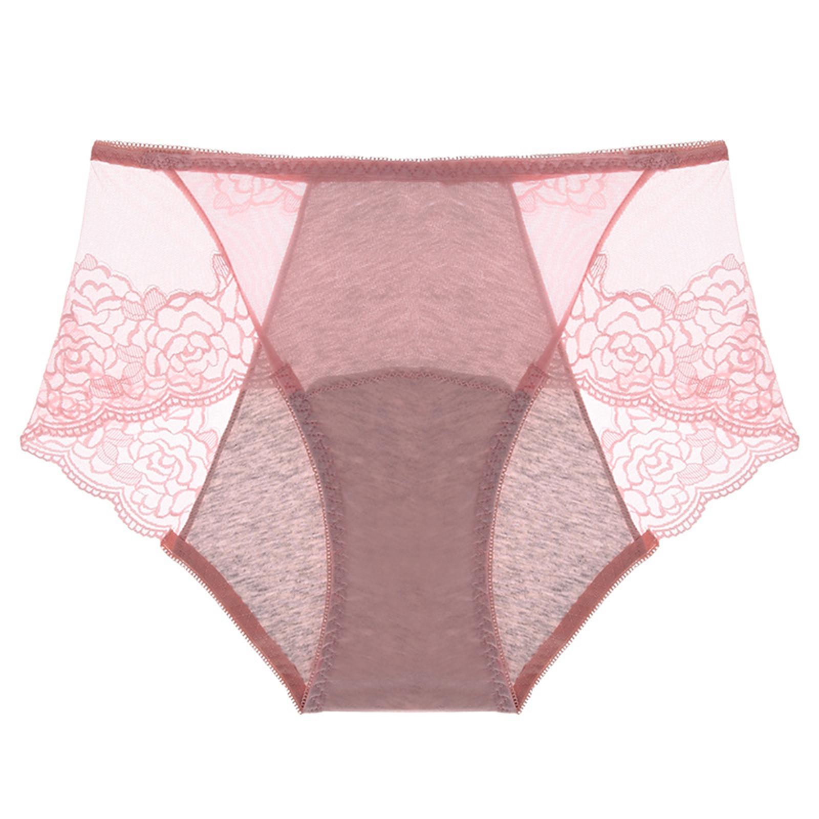 

Women s Breathable Physiological Plus Size Underwear, Menstrual Hygiene Pants M рожевий