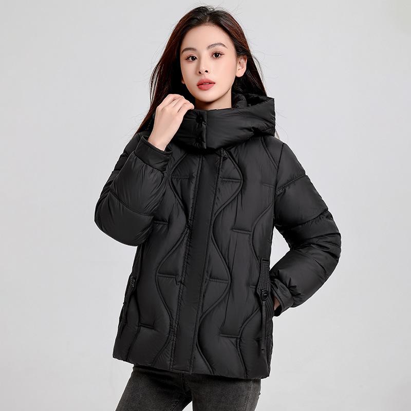 Winter Short Cotton-padded Women's New Loose and Versatile, Fattened and Enlarged Foreign-style Cotton-padded Jacket, Cotton-padded Jacket.