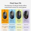 Glorious Model O 2 Mini Matte Black Lightweight Wired Gaming Mouse GLO-MS-OMV2-MB MS0738