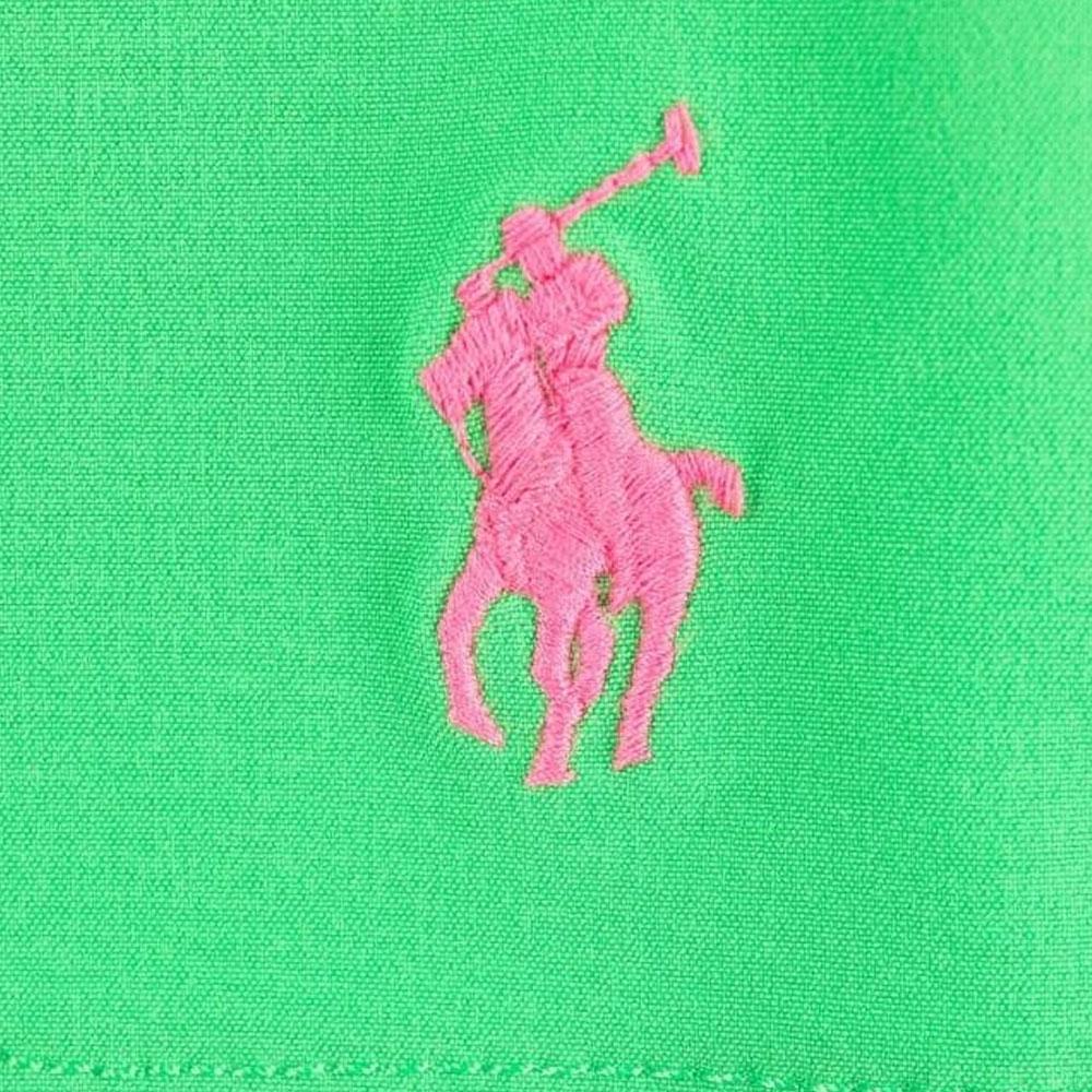 Polo Ralph Lauren Ss23 Solid Color Logo Embroidered Drawstring Casual Shorts Men Shorts Green 710829851-029