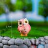 Simulation Owl Miniature Figurine Cute Cartoon Resin Crafts Micro Landscape Ornaments Garden Courtyard Desktop Decoration