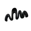 Elegant Korean Style Matte Black Coffee Hair Claw - Large, Versatile Updo Clip