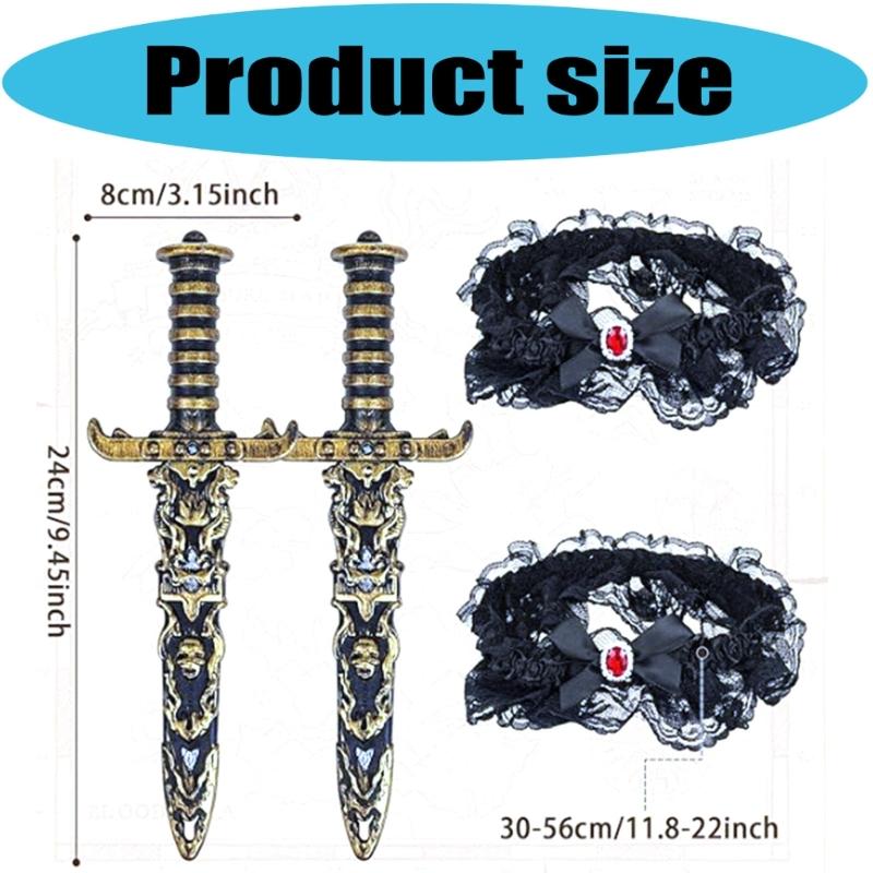 Pirate Outfit Easy Wear Design Practical Stitching Costume Accessories Perfect For Stage Performances And Event