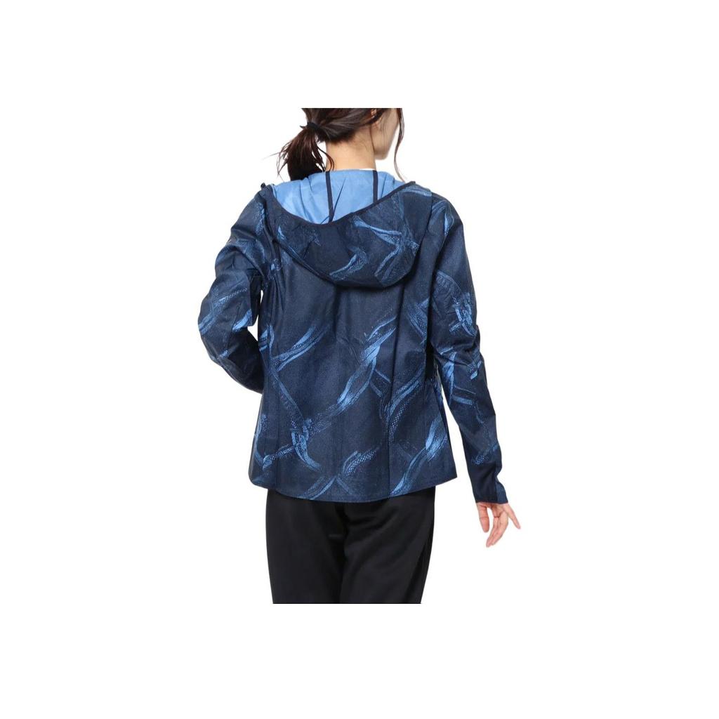 Adidas W Own The Run Hooded Zip Long Sleeve Jacket Women Jacket Navy-Blue DZ2011