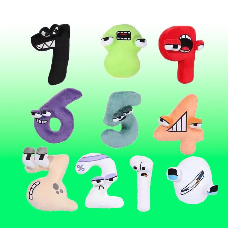 

Alphabet Lore Number Series Plush Pillow Dolls for Kids Educational Fun Standard Packaging